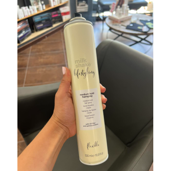 Лак для волосся середньої фіксації Hairspray Lifestyling Milk Shake 500 мл 